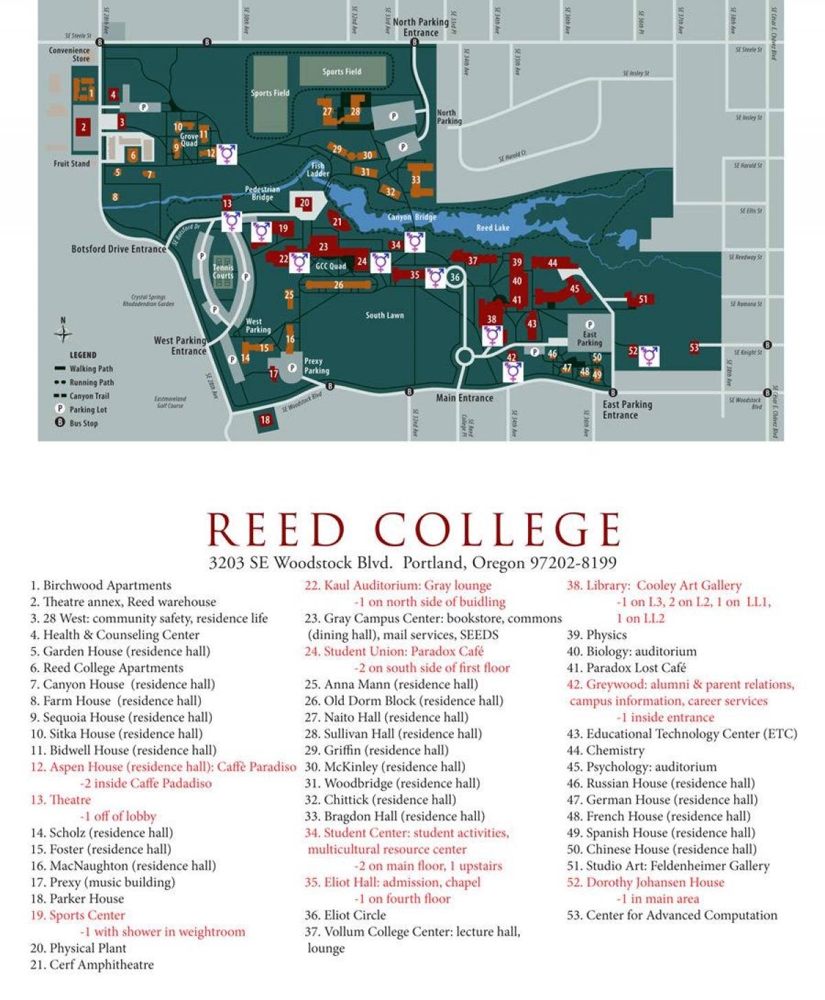 地図のリード大学